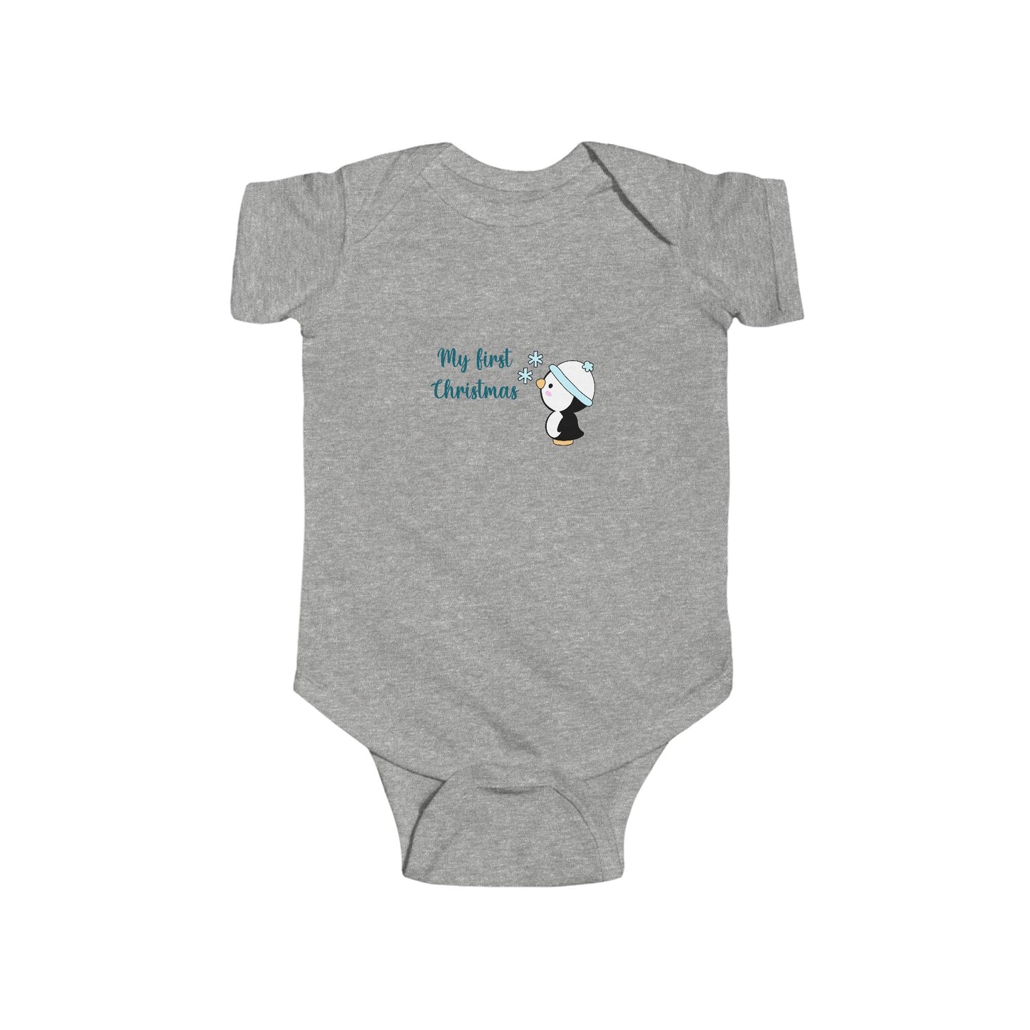 "My First Christmas" Baby Onesie - Cute Penguin Holiday Bodysuit for Newborn & Infant