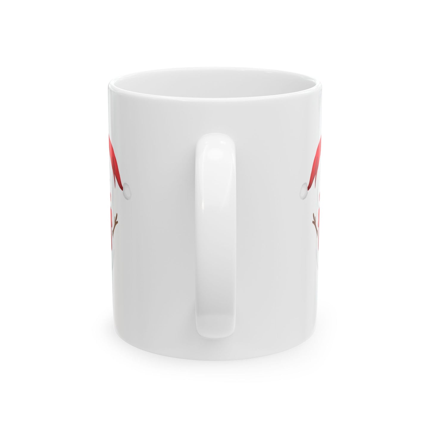 "Coffee is a Hug in a Mug" Christmas Coffee Mug - Ceramic Holiday Cup with Snowman Design