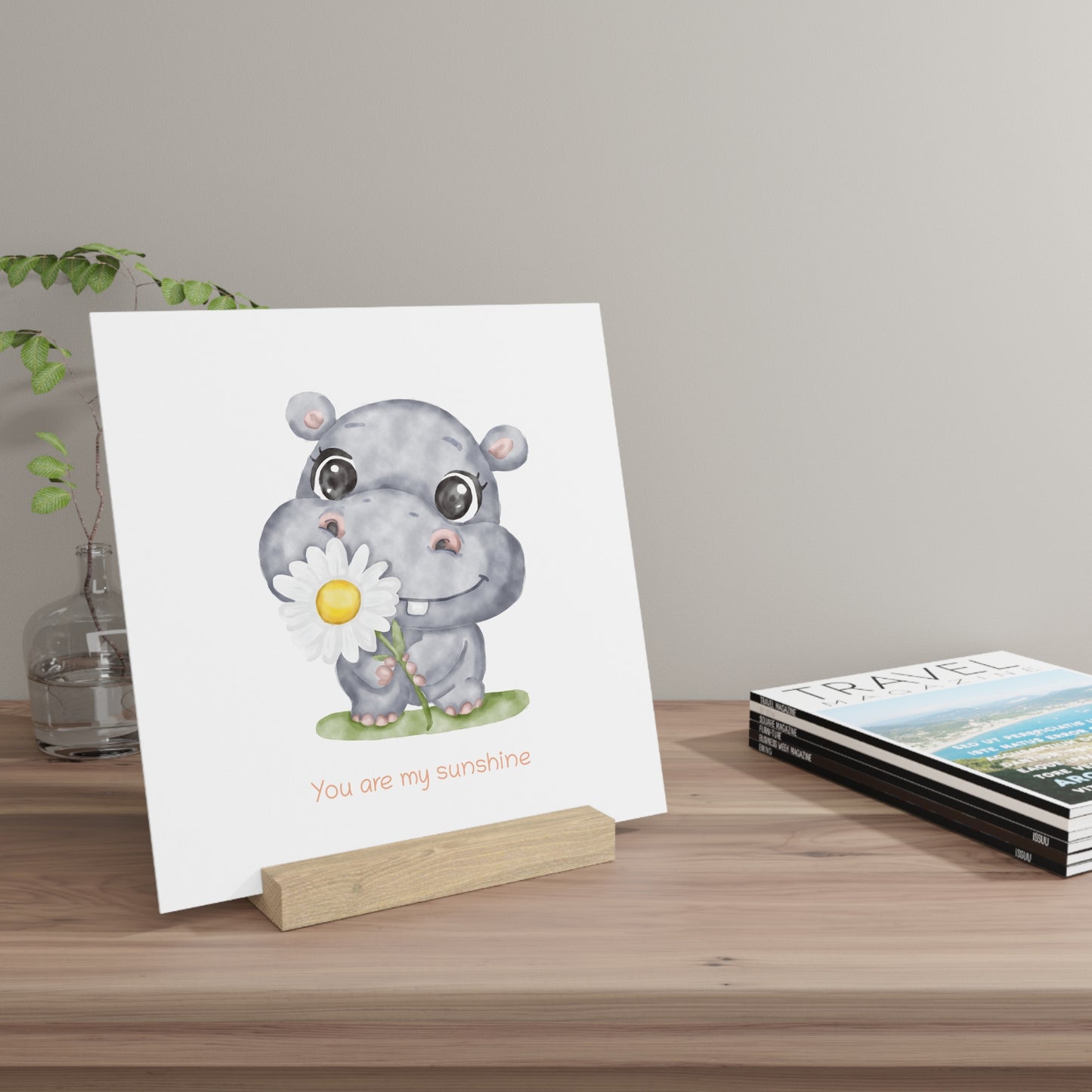Little hippo You are my sunshine - Gallery Board