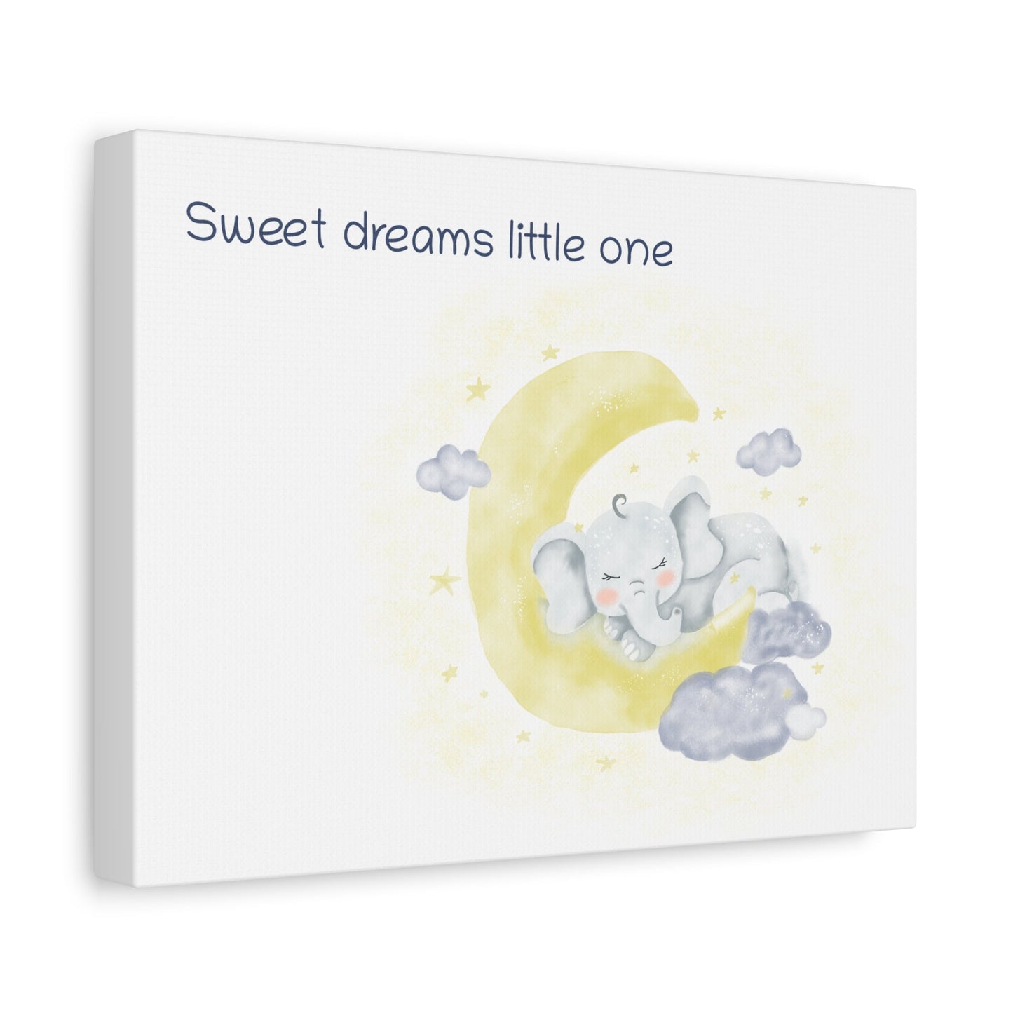 Elephant Sweet dreams little one - Nursery Wall Art - Colorina
