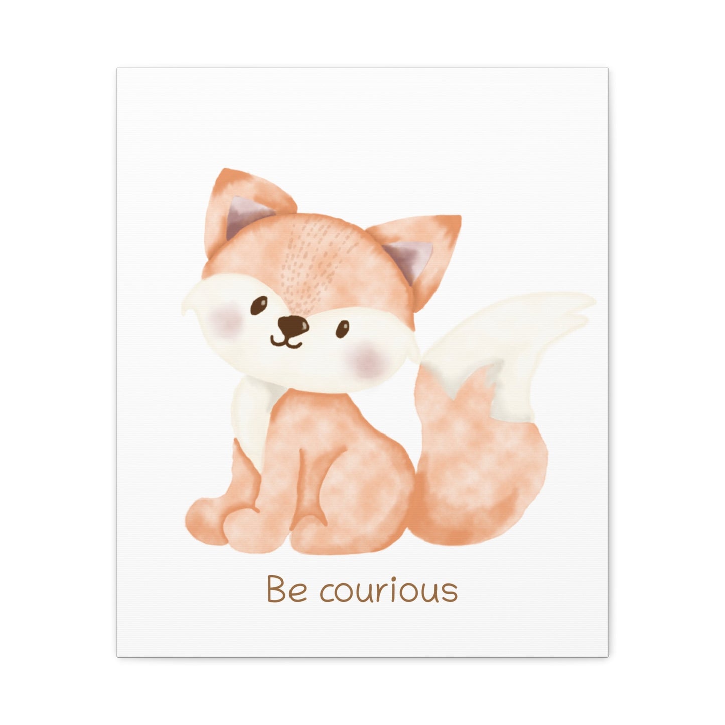Fox Be courious - Nursery Wall Art - Colorina