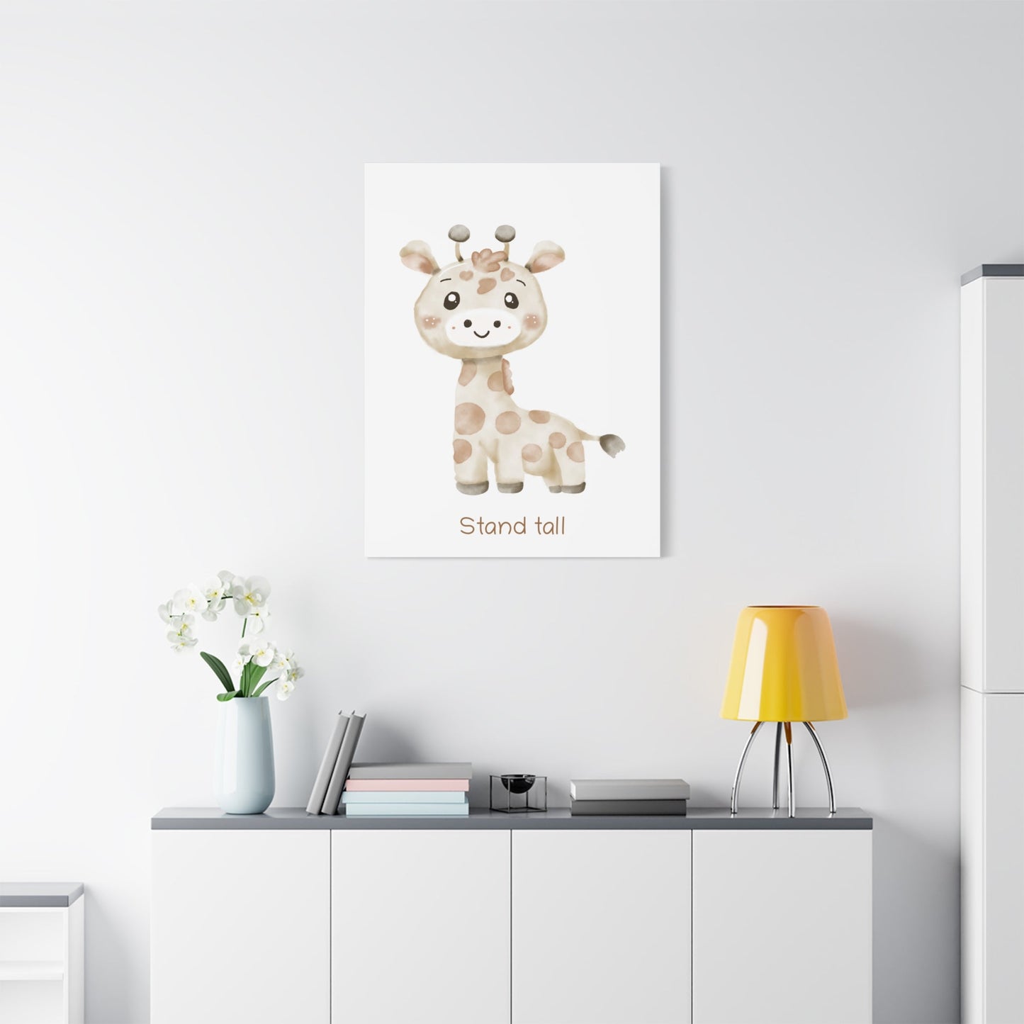 Giraffe Stand tall - Nursery Wall Art - Colorina