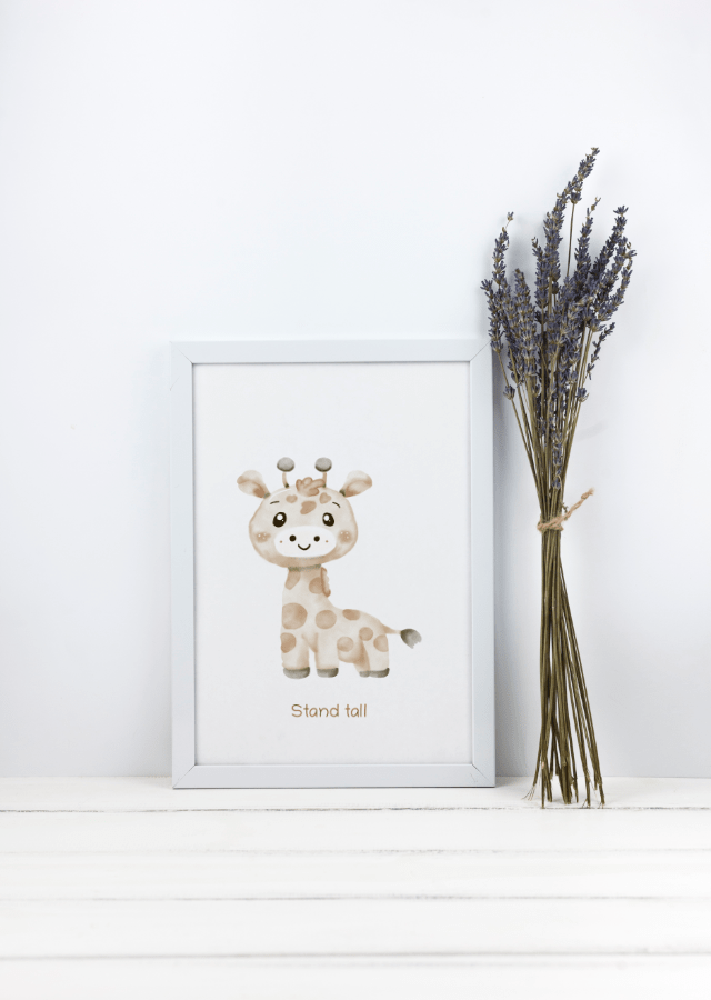 Giraffe Stand tall - Prints - Colorina