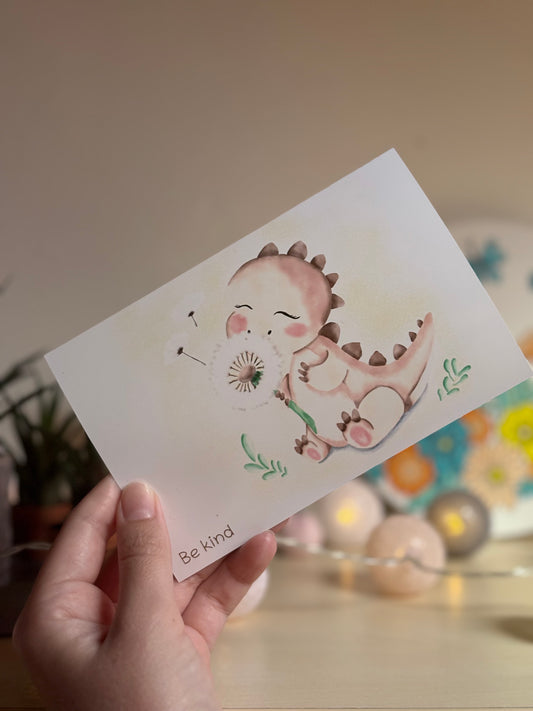 Dino Be kind - Prints