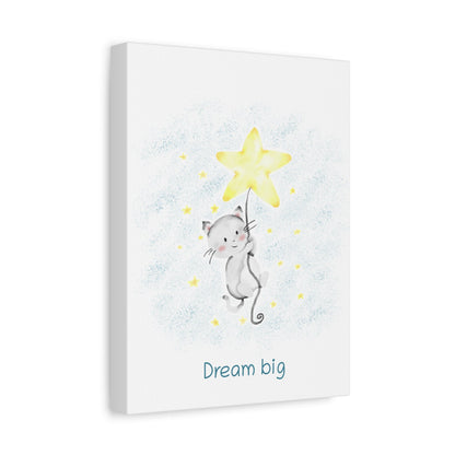 Cat Dream Big - Nursery Wall Art - Colorina