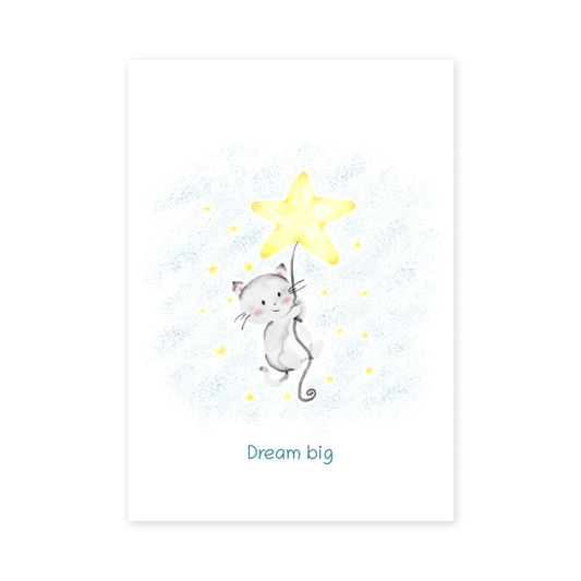 Cat Dream Big - Prints - Colorina