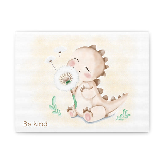 Dino Be kind - Nursery Wall Art - Colorina