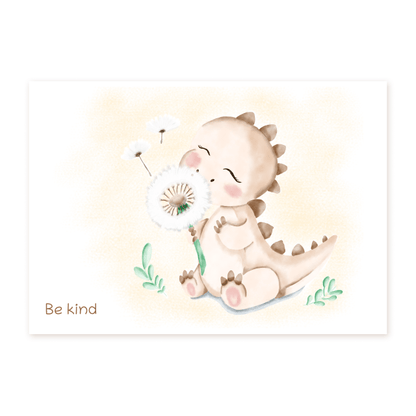 Dino Be kind - Prints - Colorina