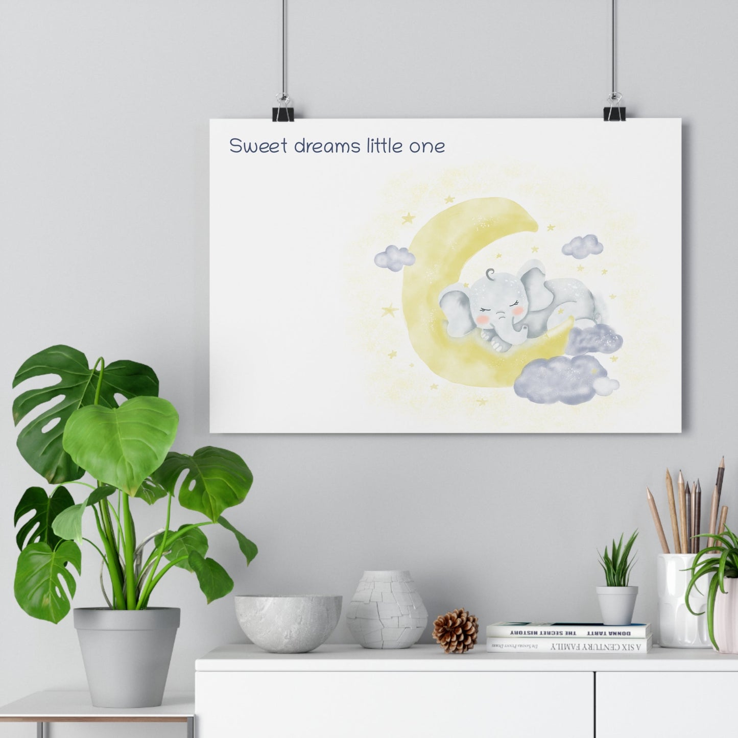 Elephant Sweet dreams little one - Prints - Colorina