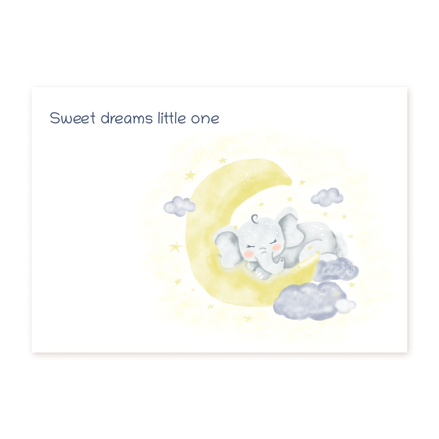 Elephant Sweet dreams little one - Prints - Colorina