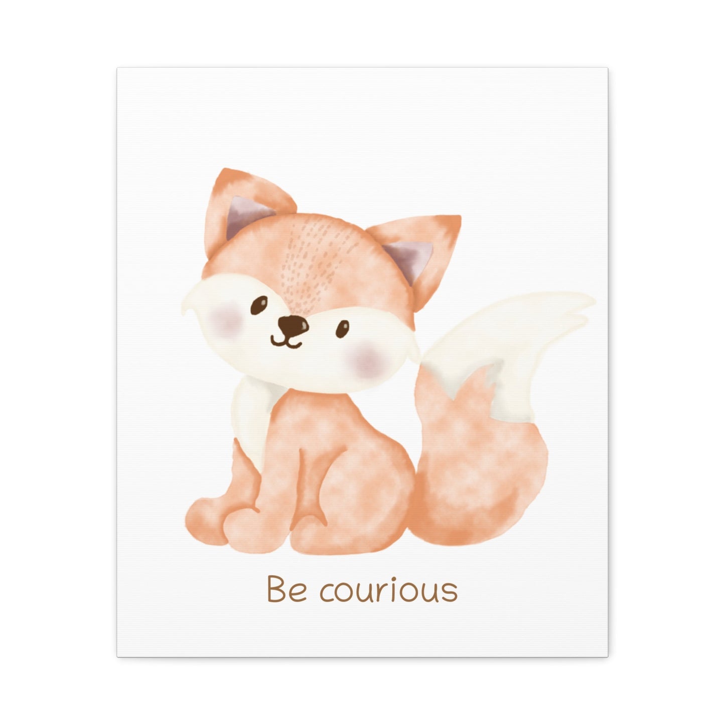 Fox Be courious - Nursery Wall Art - Colorina