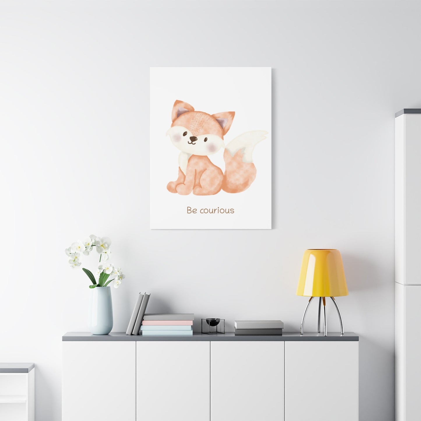 Fox Be courious - Nursery Wall Art - Colorina