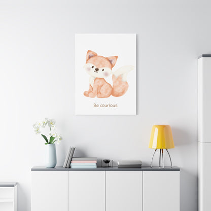 Fox Be courious - Nursery Wall Art - Colorina