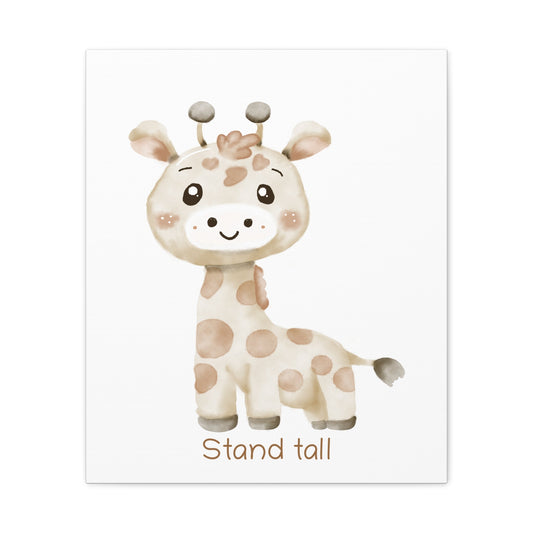 Giraffe Stand tall - Nursery Wall Art - Colorina