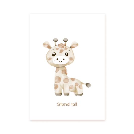 Giraffe Stand tall - Prints - Colorina