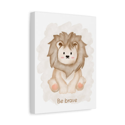 Lion Be brave - Nursery Wall Art - Colorina