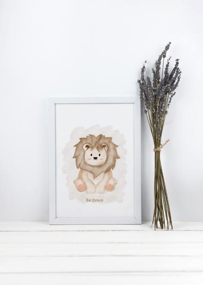 Lion Be brave - Prints - Colorina