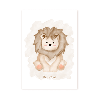 Lion Be brave - Prints - Colorina