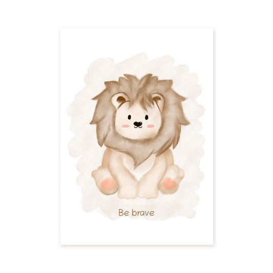 Lion Be brave - Prints - Colorina