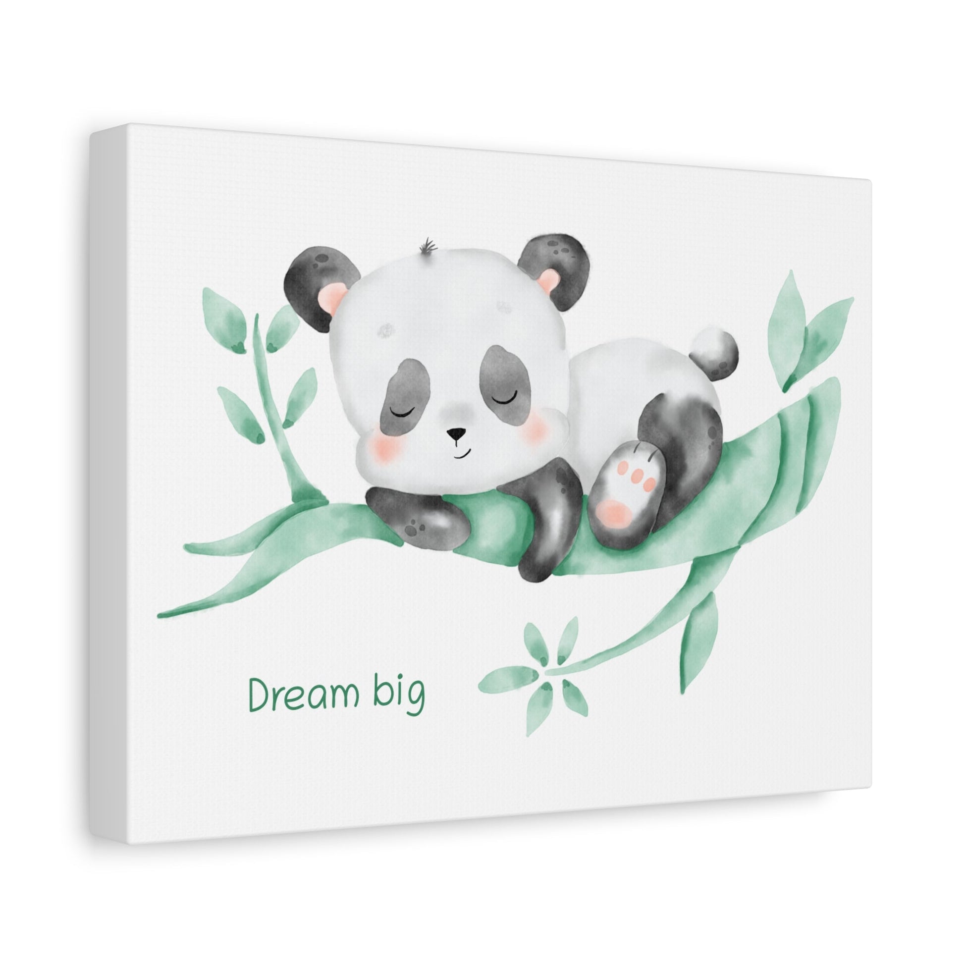 Sleeping panda Dream big - Nursery Wall Art - Colorina