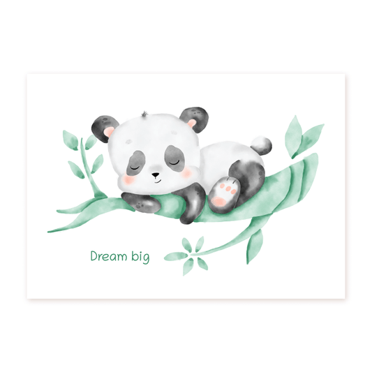 Sleeping panda Dream big - Prints - Colorina